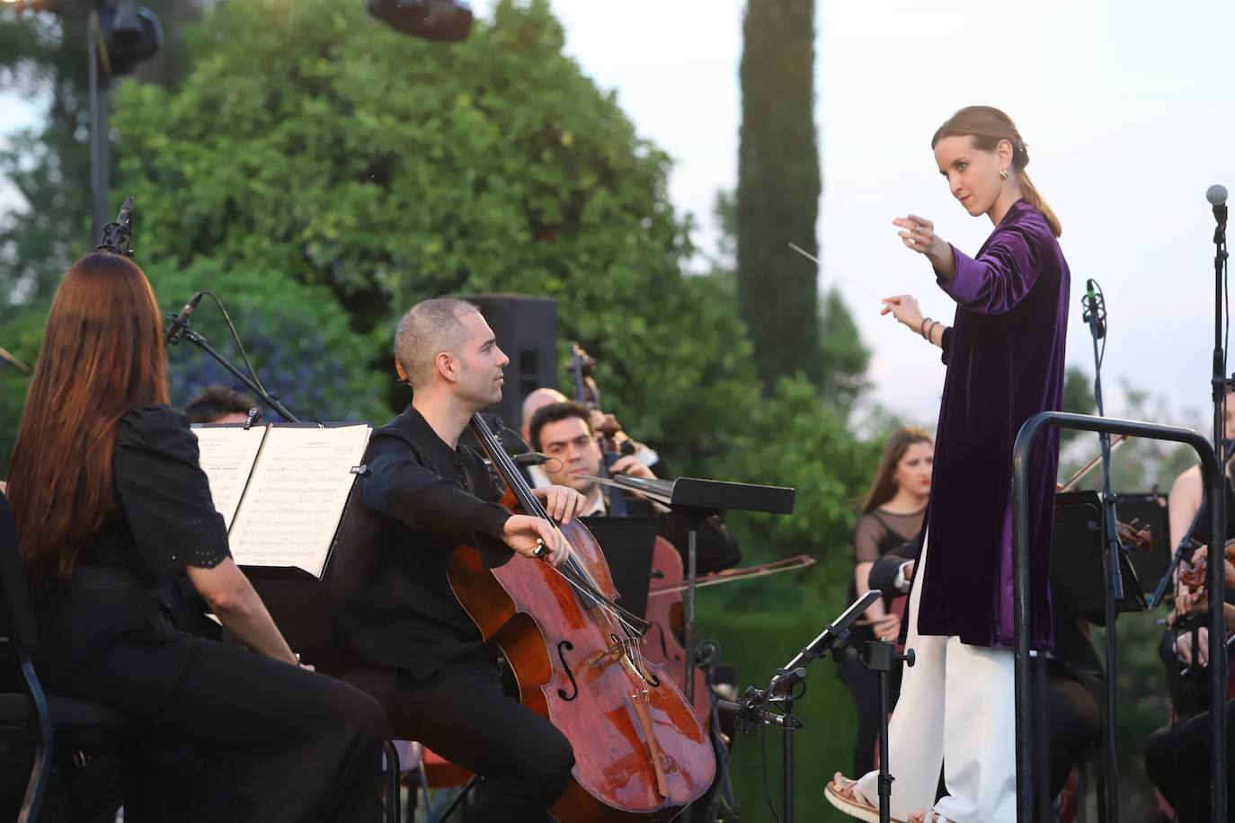 Las imágenes del concierto de la Orquesta de Córdoba en los Jardines del Alcázar