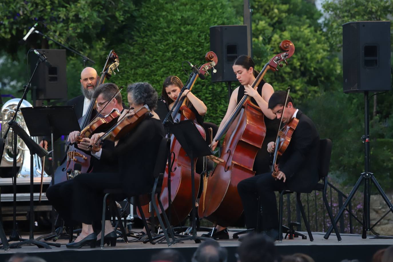 Las imágenes del concierto de la Orquesta de Córdoba en los Jardines del Alcázar