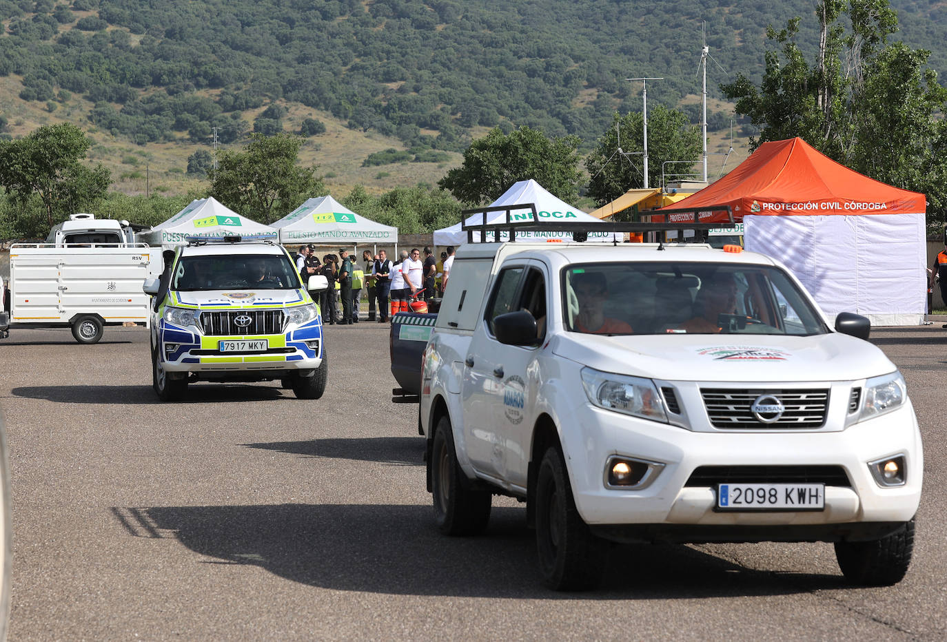 Fotos: así se dirige la lucha contra un incendio forestal en Córdoba