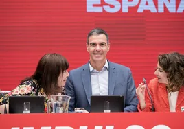 Pedro Sánchez, durante la reunión de la Ejecutiva del PSOE celebrada este lunes