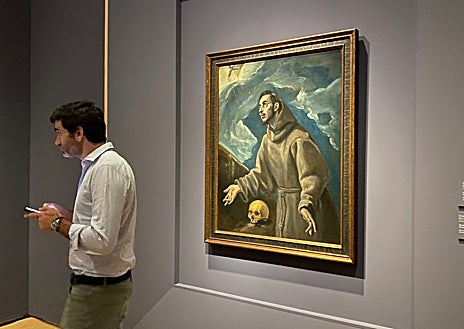 Imagen secundaria 1 - 'La familia de la Virgen'. de Zurbarán; 'La estigmatización de San Francisco', de El Greco; y 'Retrato de Isabel de Austria', del Maestro de la Leyenda de la Magdalena