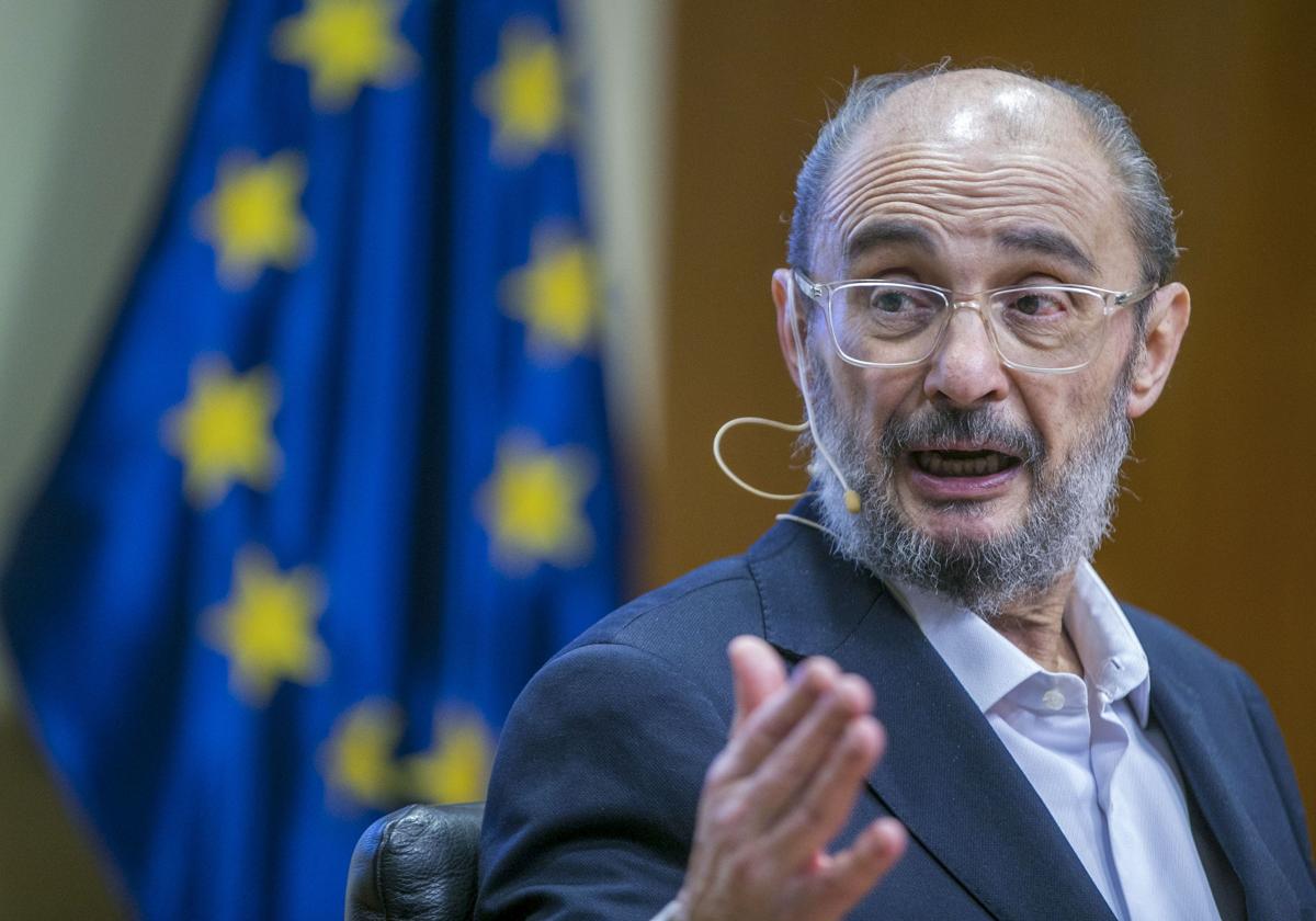 Javier Lambán, secretario general del PSOE en Aragón