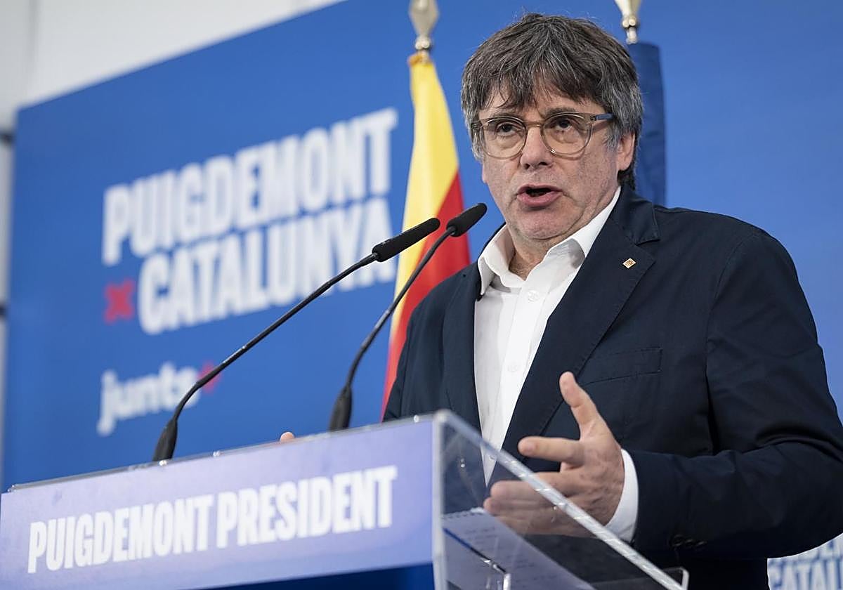 Puigdemont anuncia que se presentará a la investidura en el Parlamento catalán
