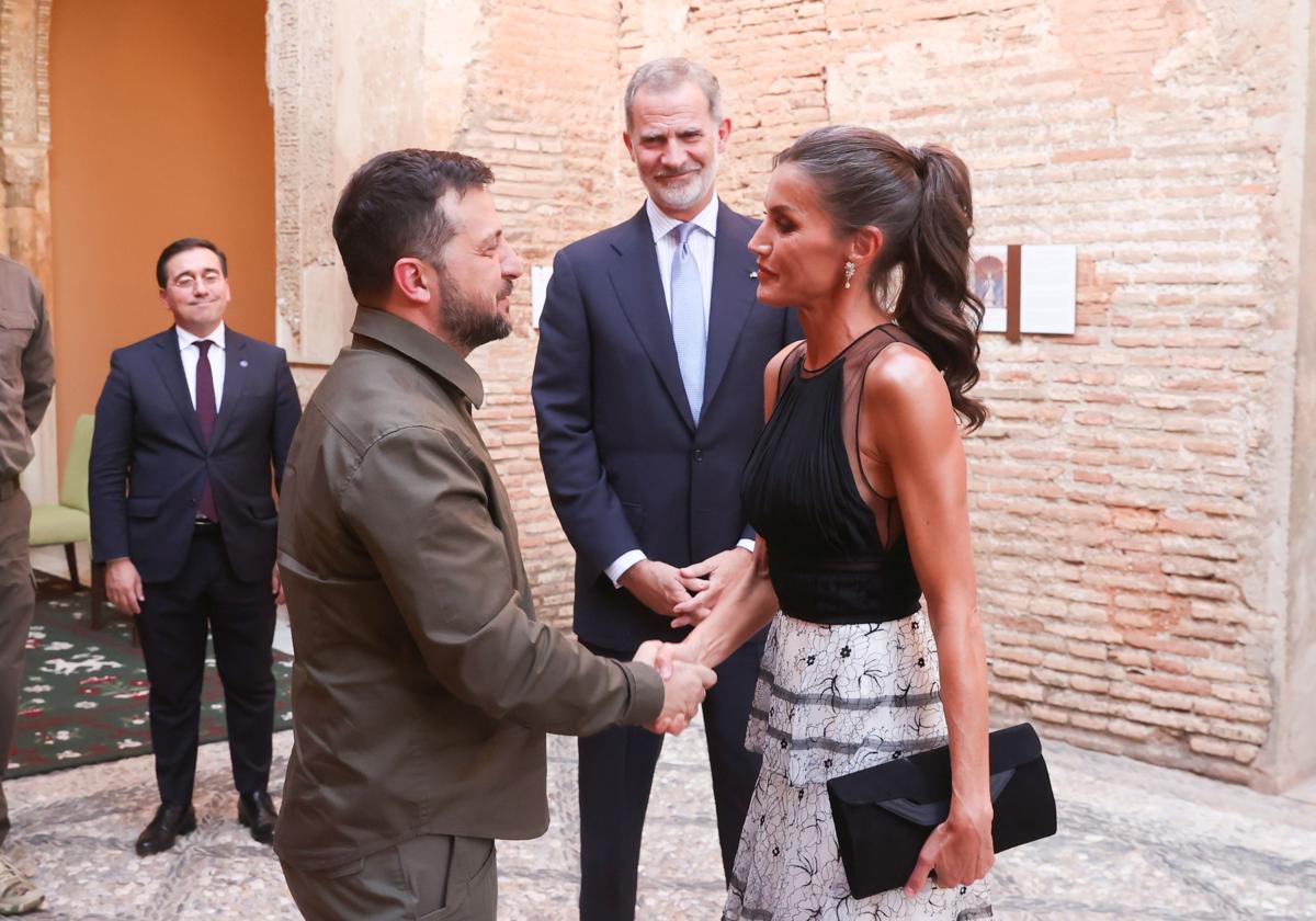 Los Reyes con Zelenski en Granada, el año pasado
