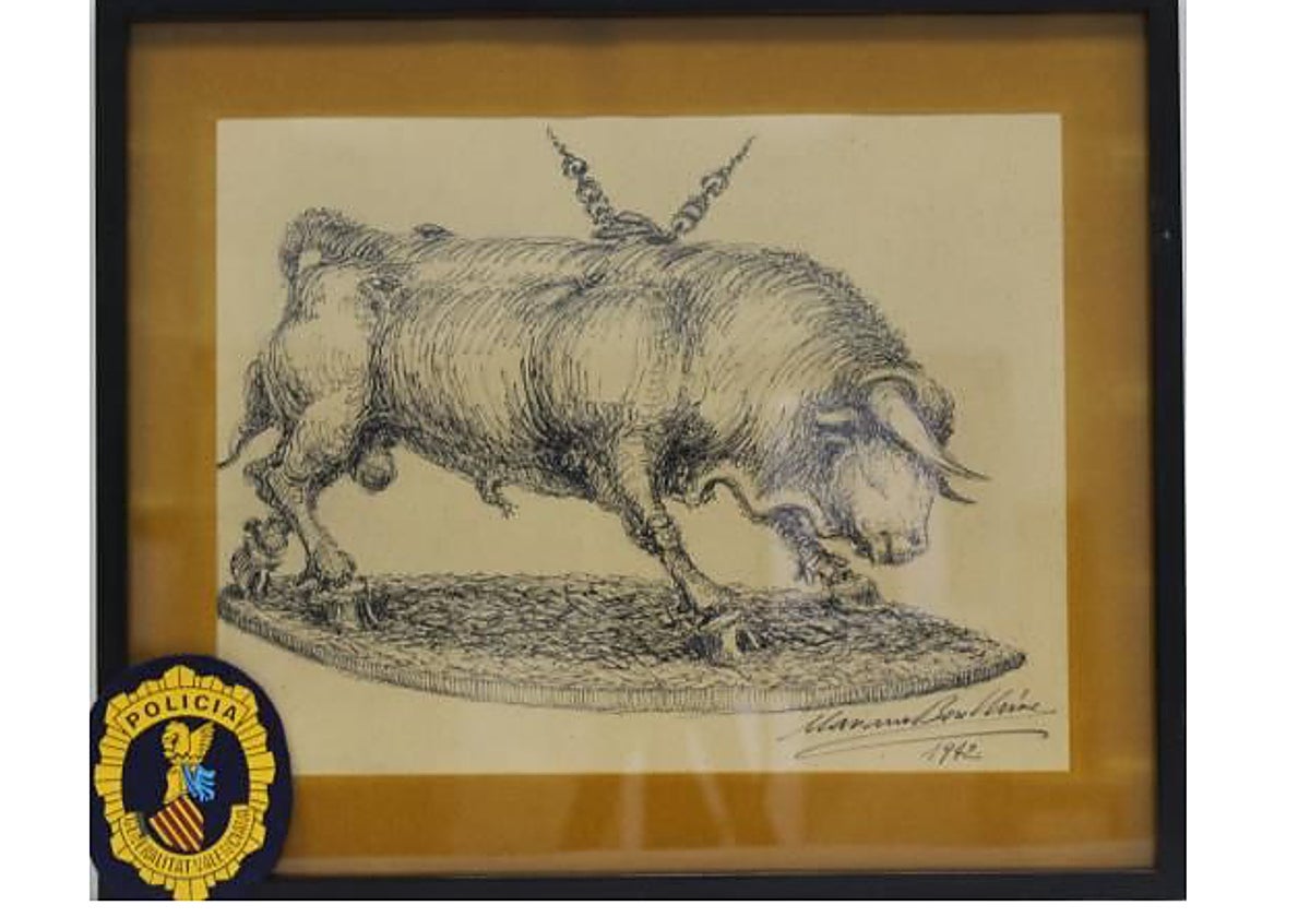 Imagen de uno de los cuadros falsificados