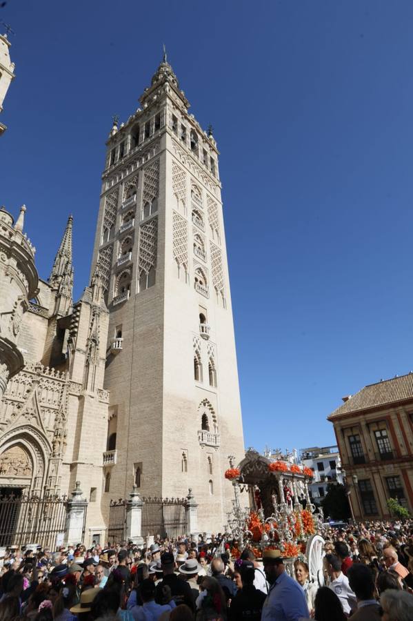 Salida de la Hermandad de Sevilla-El Salvador en su peregrinación a la Aldea del Rocío