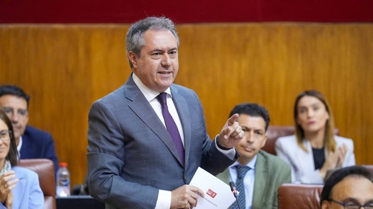 El secretario general del PSOE-A, Juan Espadas