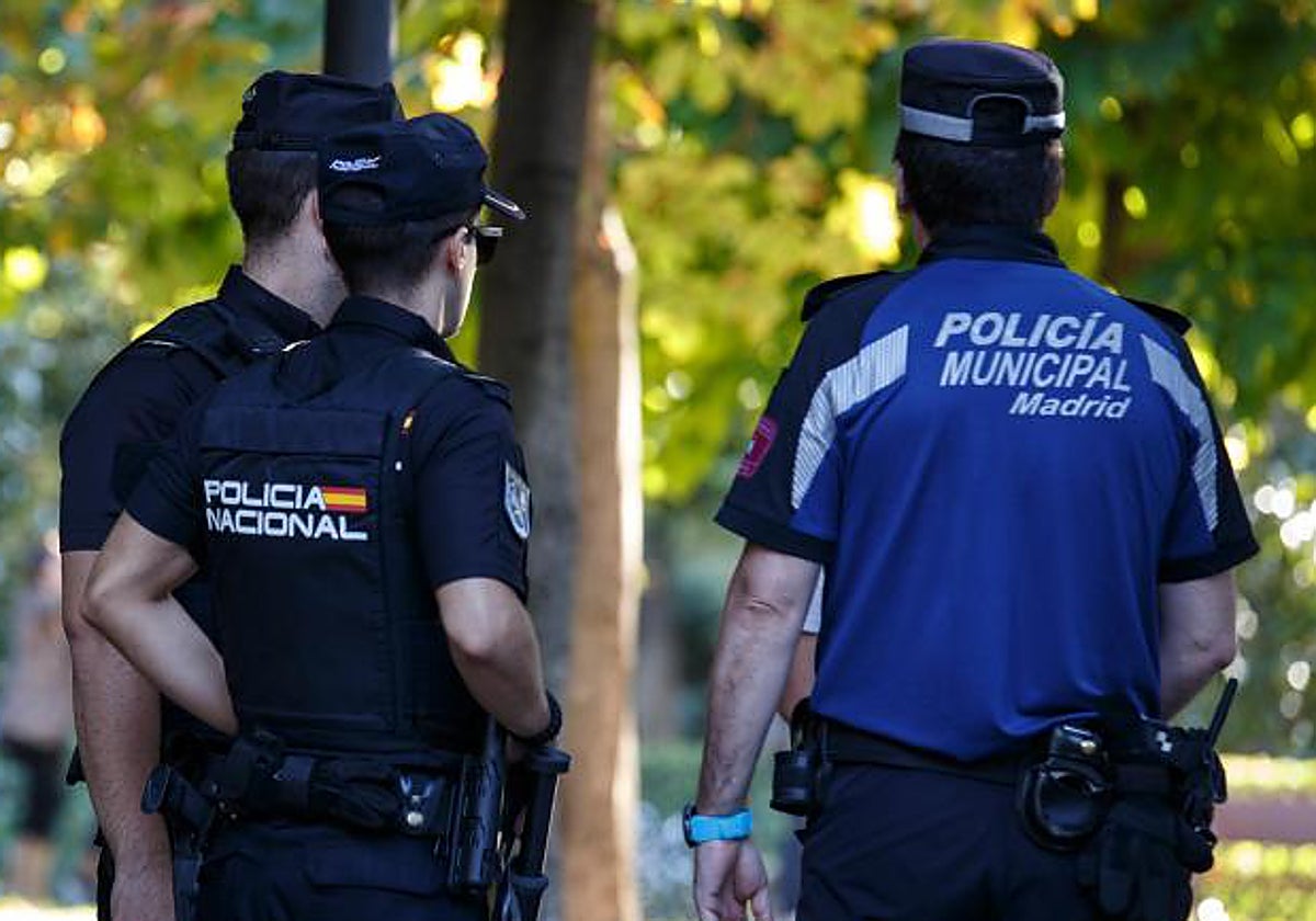 Agentes de la Policía Nacional y Municipal de Madrid