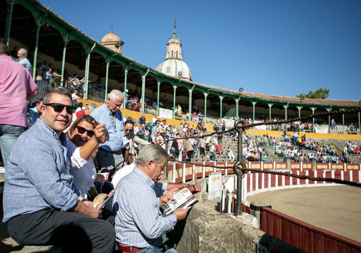 García-Page en una corrida en Talavera de la Reina