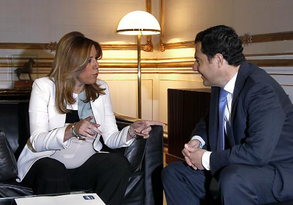 Susana Díaz y Juanma Moreno, en una imagen de archivo