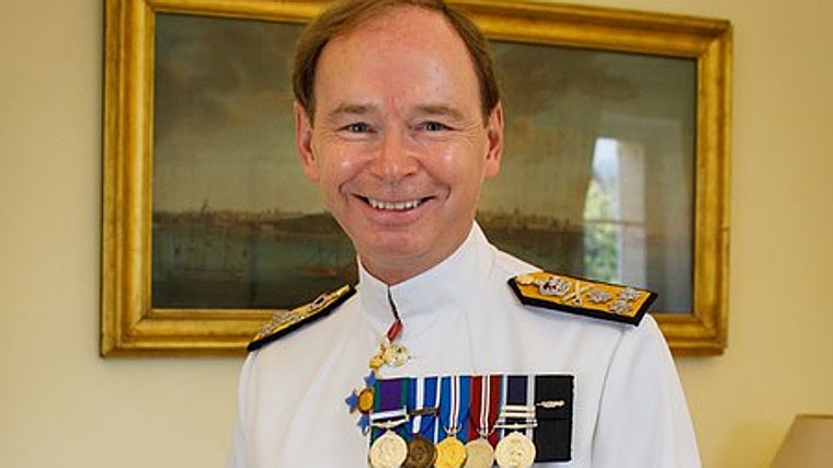 David Steel, gobernador británico en Gibraltar en los últimos cuatro años