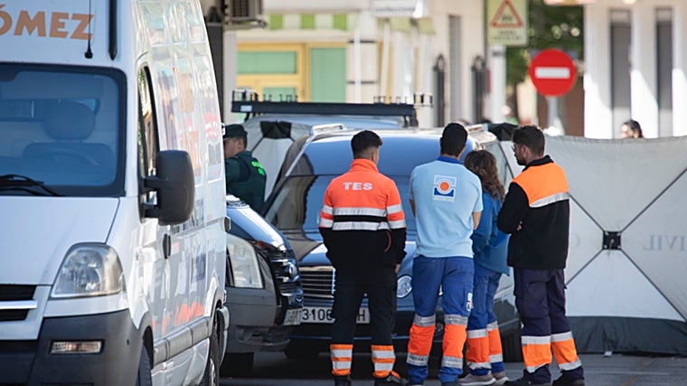 El lugar de los hechos, poco después del mediodía