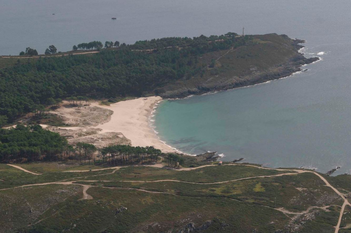 La playa de Galicia con vistas a las Islas Cíes
