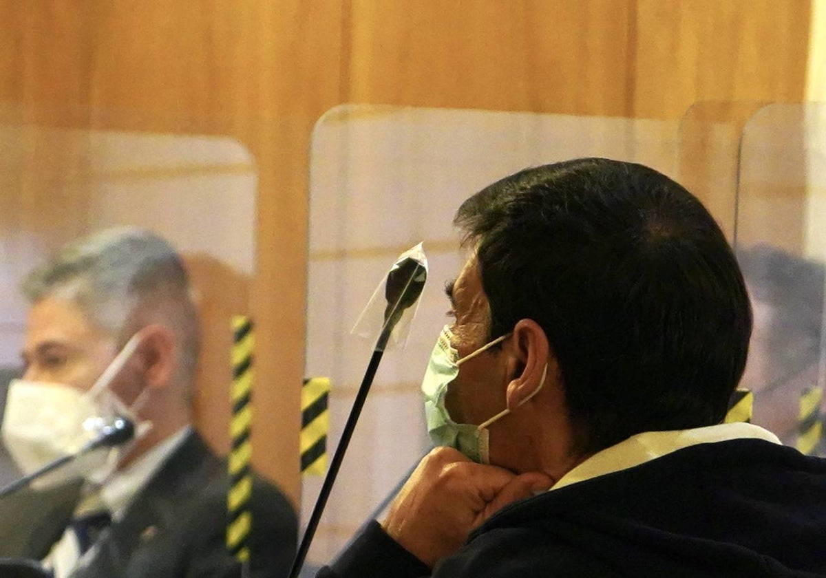 Lino Rodríguez, durante una de sus comparecencias en la Audiencia de Valladolid