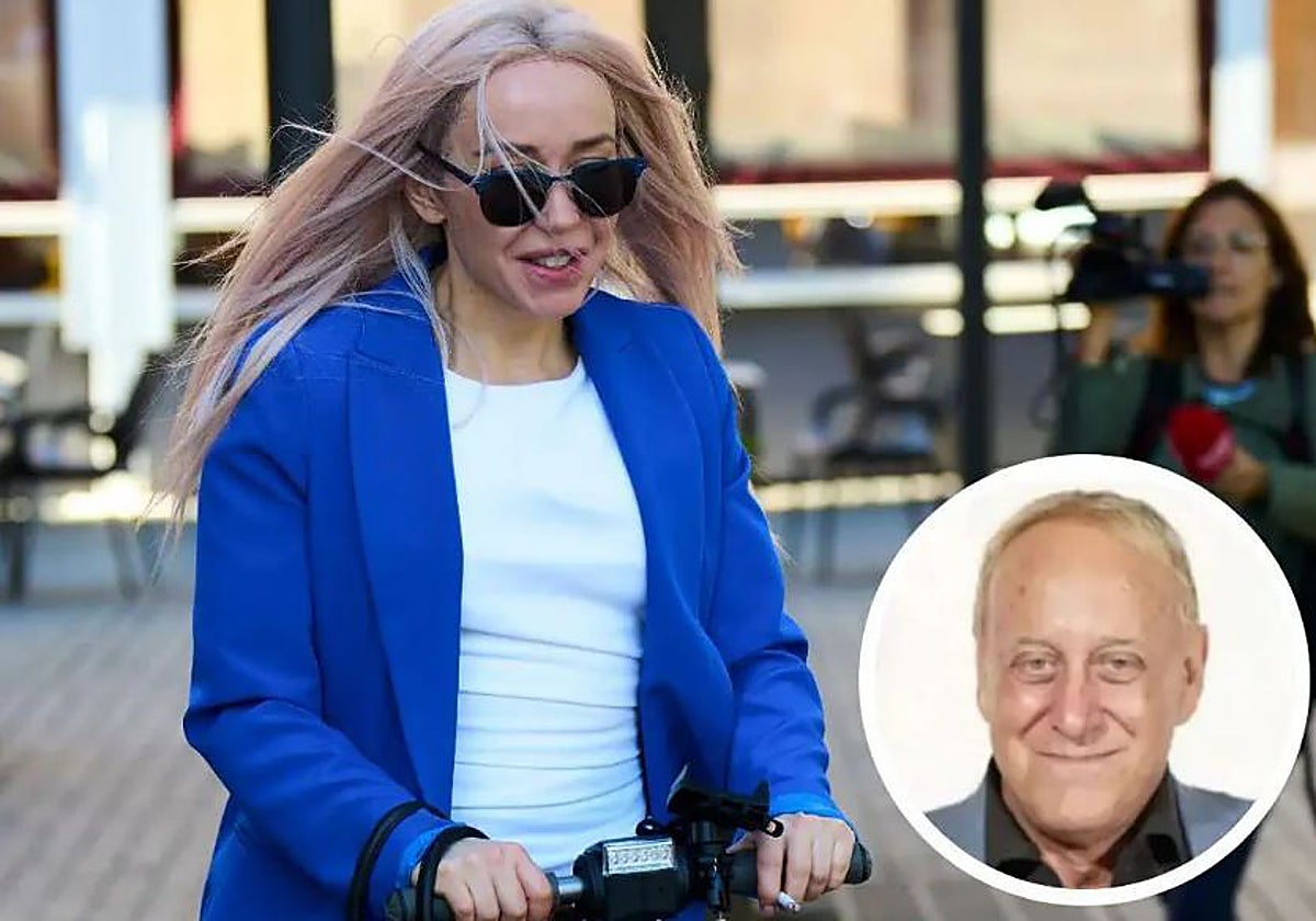 Angela Dobrowolski, en un anterior comparecencia ante los juzgados. A la derecha, su expareja Josep Maria Mainat