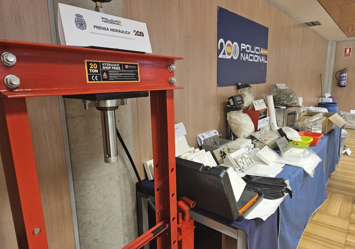Material intervenido por la Policía en la 'Operación Korab'