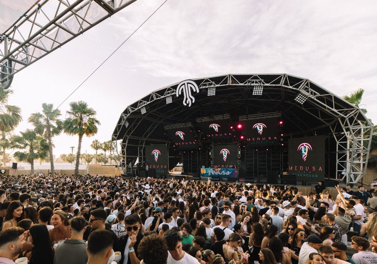 Imagen de archivo del Medusa Beach Club de Cullera (Valencia)