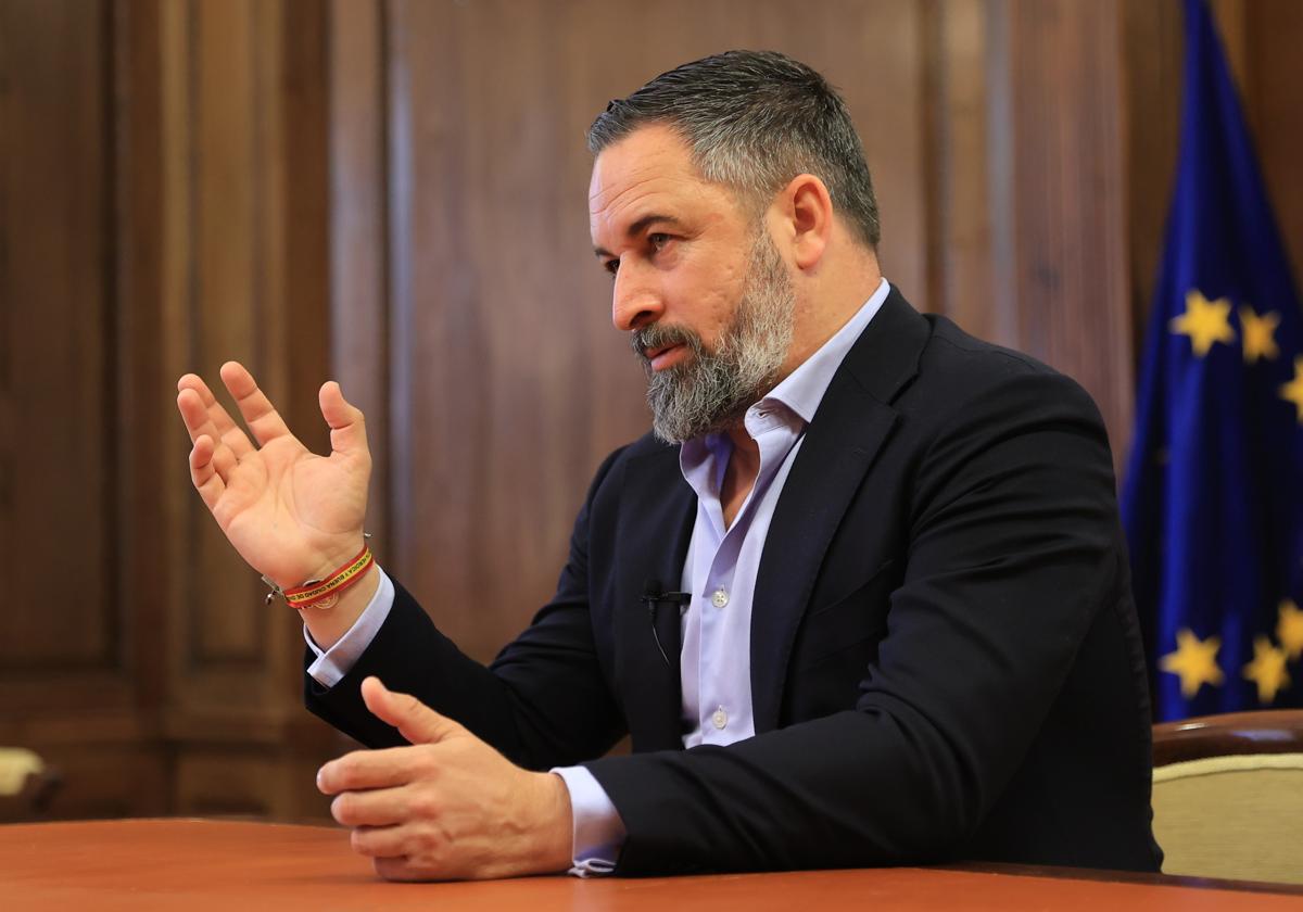 Santiago Abascal, en el Congreso de los Diputados