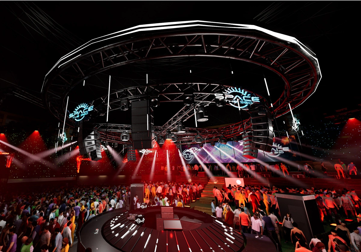 El escenario 'Roundstage' de SpaceThe360