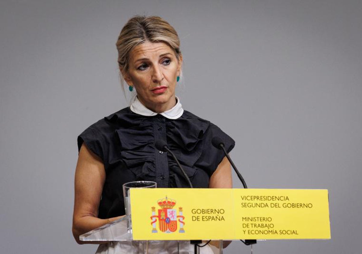 La ministra de Trabajo y vicepresidenta segunda de Gobierno, Yolanda Díaz