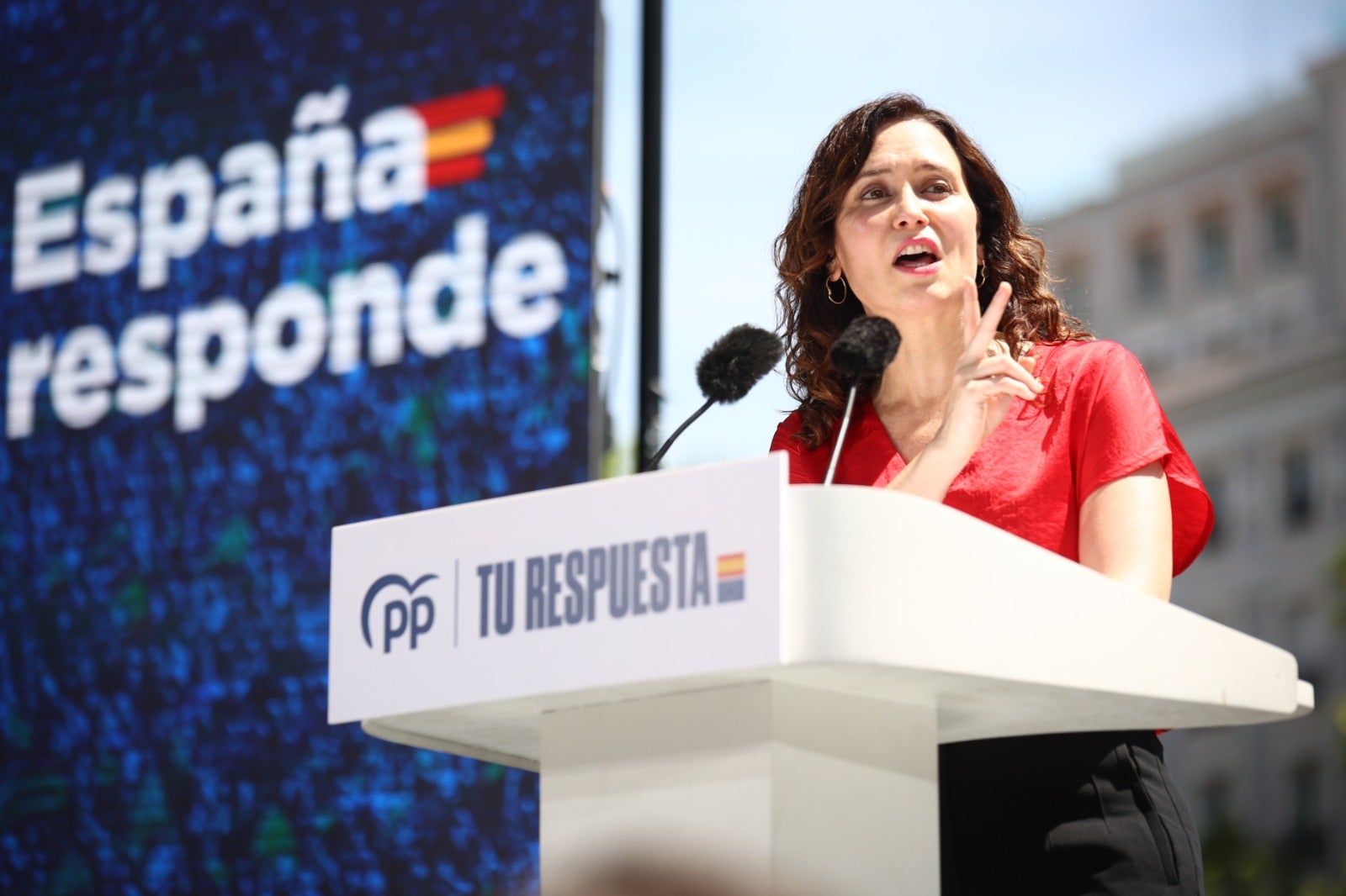 La manifestación del PP contra la ley de amnistía, en imágenes