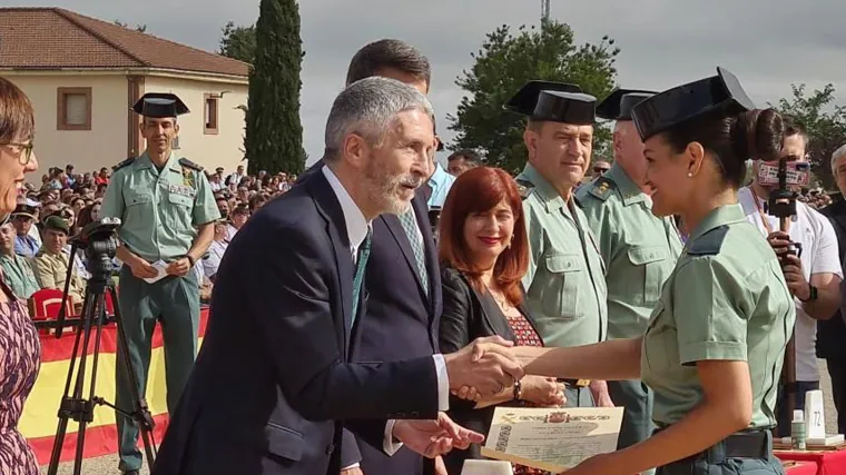 Marllaska, en la entrega de diplomas de la Academia de la Guardia Civil de Baeza