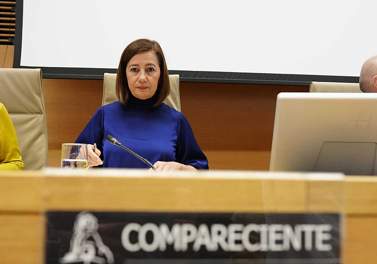 Francina Armengol comparece en la comisión sobre las mascarillas en el Congreso de los Diputados