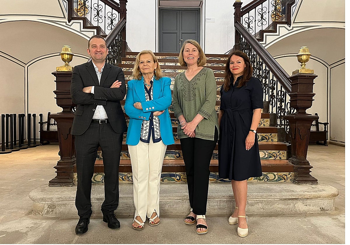 Jorge Corrales, director general de CEDRO; Carme Riera, presidenta de CEDRO; Tracey Armstrong, presidenta de IFRRO; y Anita Huss-Ekerhult, secretaria general de IFRRO