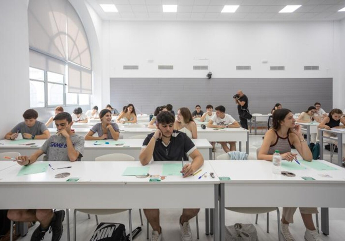 Estudiantes de la Selectividad de Andalucía