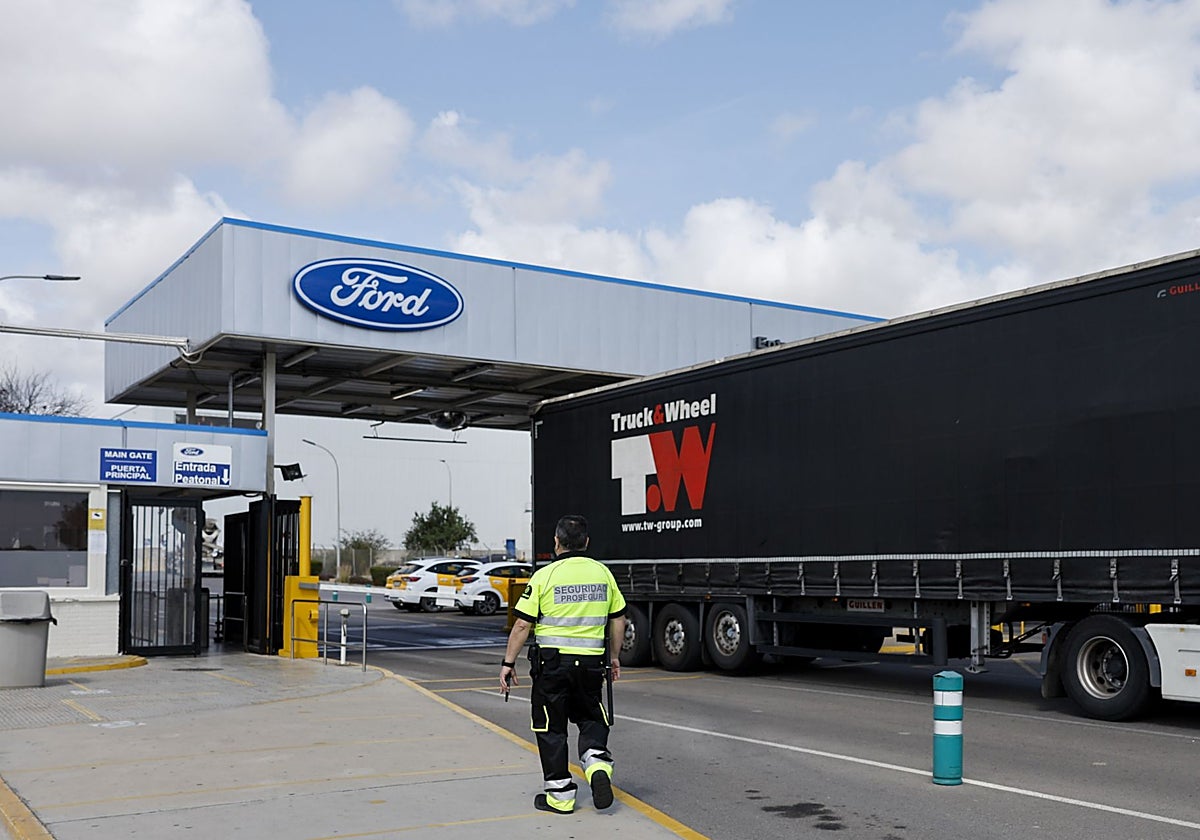 Imagen tomada este martes en la planta de Ford en Almussafes