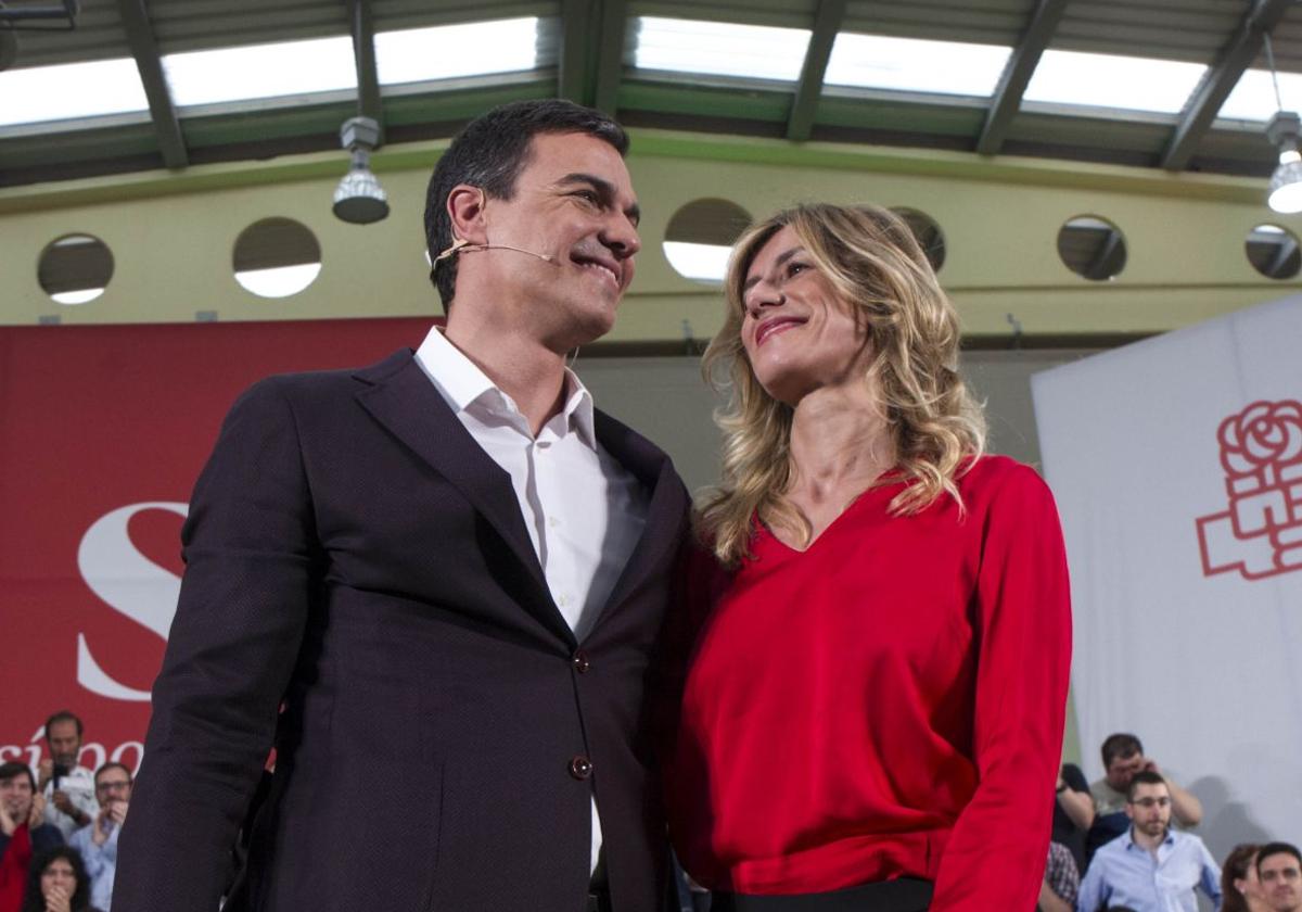 Pedro Sánchez y su mujer, Begoña Gómez