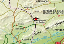 Registran un terremoto en la localidad alicantina de Hondón de los Frailes