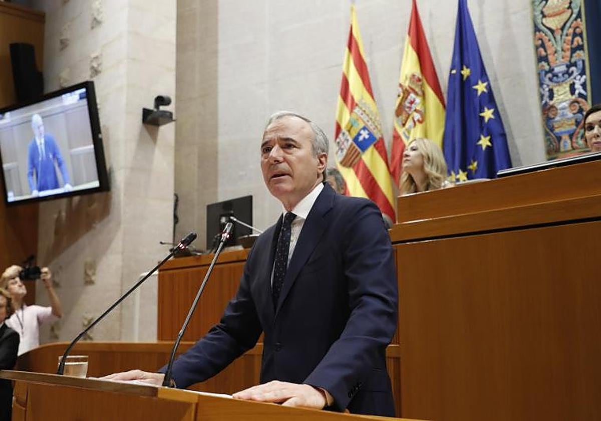 El presidente de Aragón, Jorge Azcón