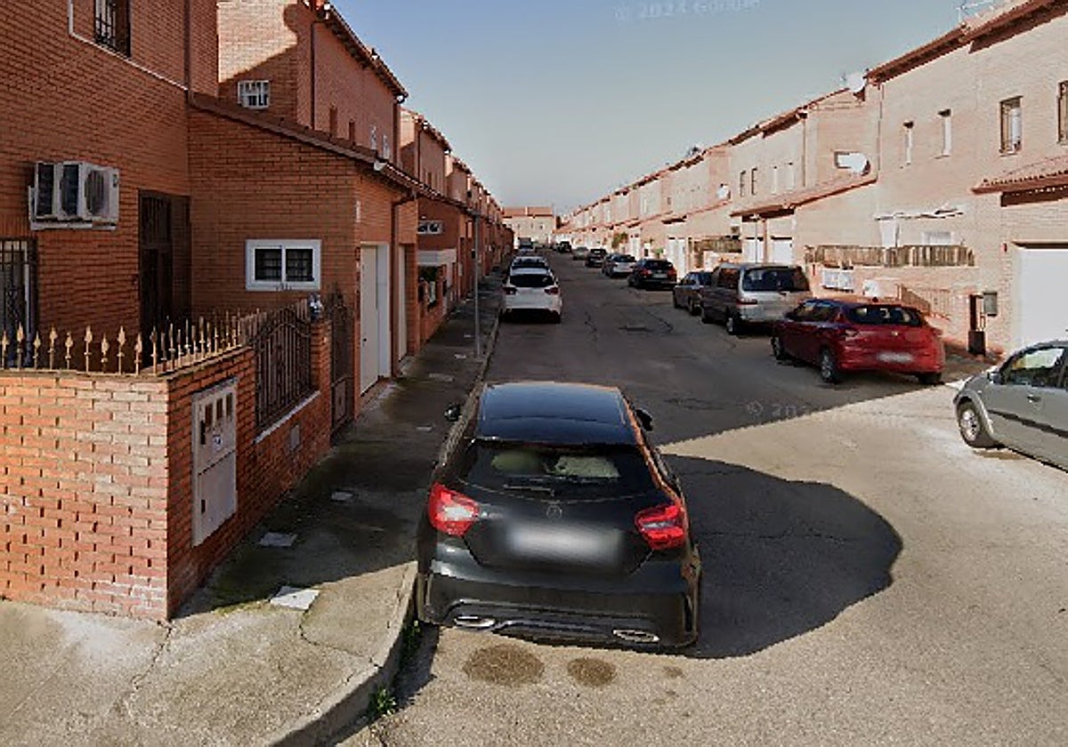 Calle donde vivían la víctima y el presunto agresor