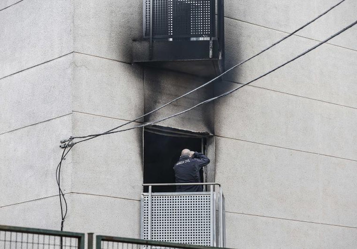 Imagen de archivo de la residencia de la tercera edad de Moncada donde se produjo el incendio