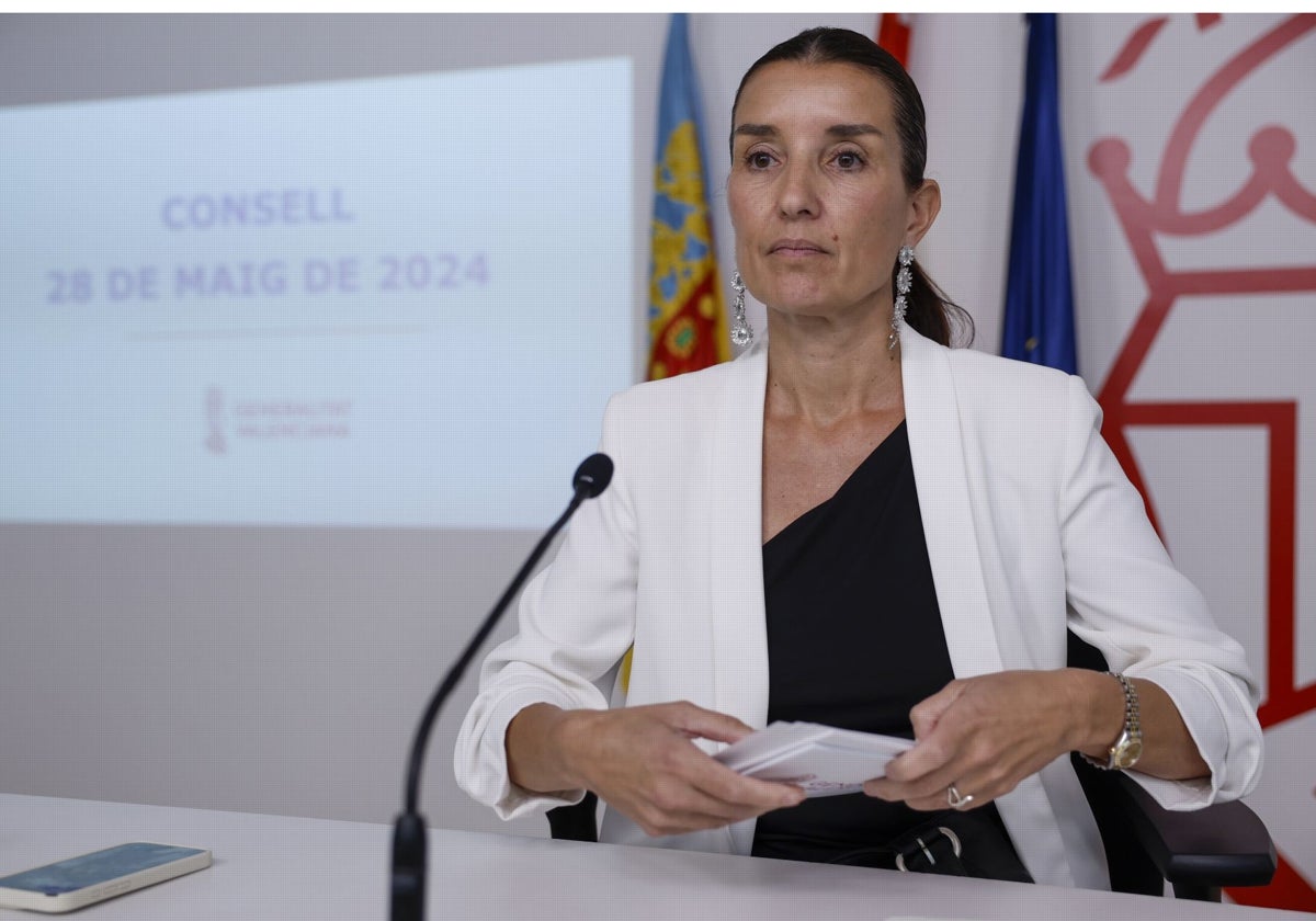 Imagen de la consellera de Hacienda de la Generalitat Valenciana, Ruth Merino