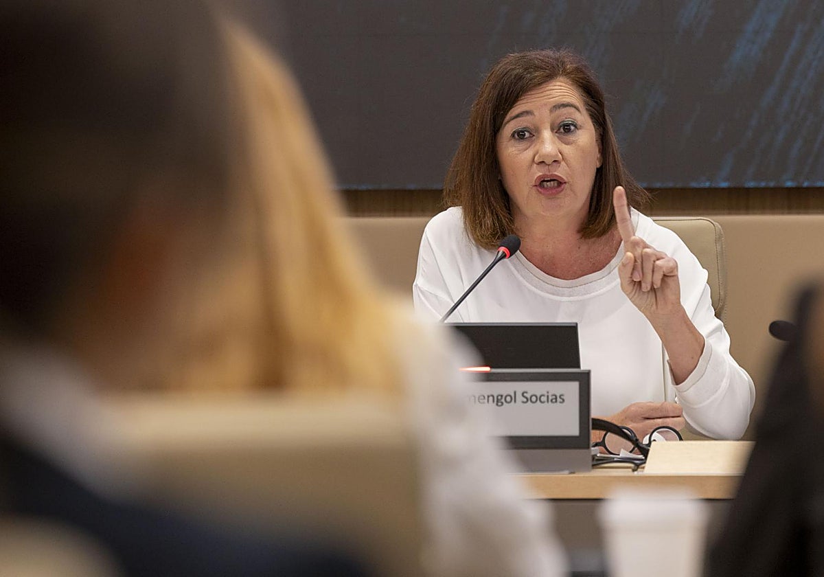 La presidenta del Congreso y expresidenta de Baleares, Francina Armengol