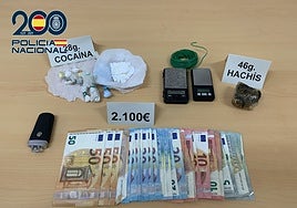 Venta de droga al menudeo en Gandía: cuatro detenidos en tres zonas de la ciudad con cocaína lista para distribuir