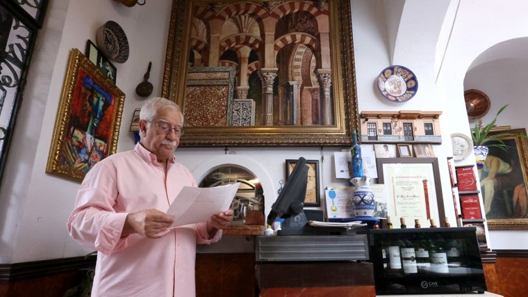 Manuel Jiménez, en Taberna Salinas
