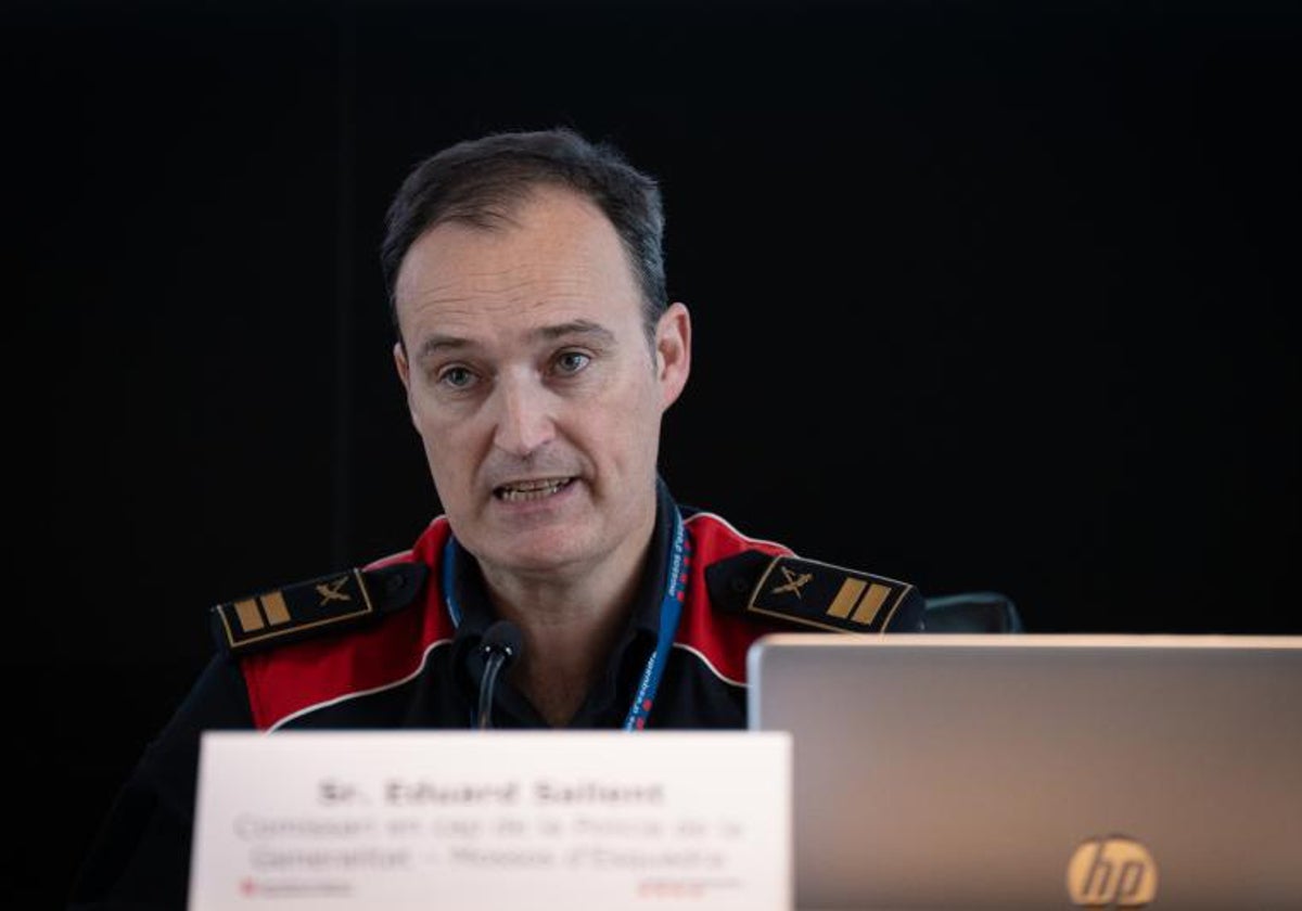 El comisario jefe de los Mossos, Eduard Sallent