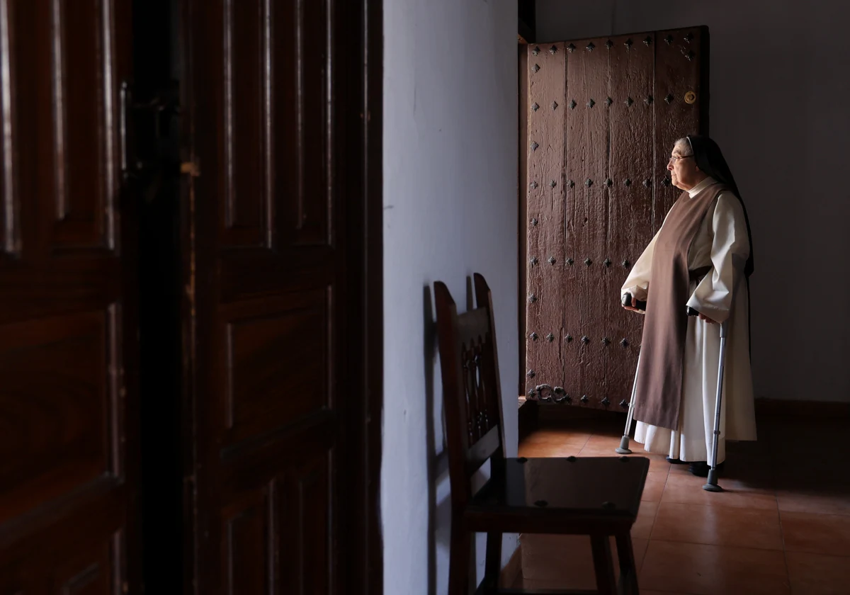 Una religiosa en Santa Marta, hace unas semanas