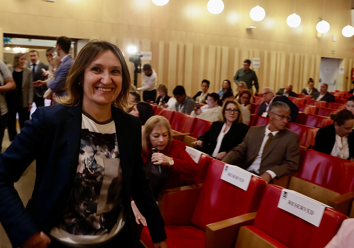 La consejera de Educación, Rocío Lucas, en una jornada celebra en Salamanca