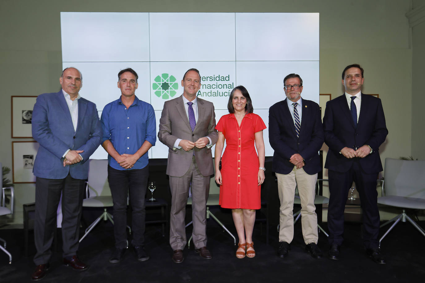 Juan José Borrero, Sergio Banderas, José Ignacio García, María Paz Prendes, Julio Cabero y Julio Ruiz