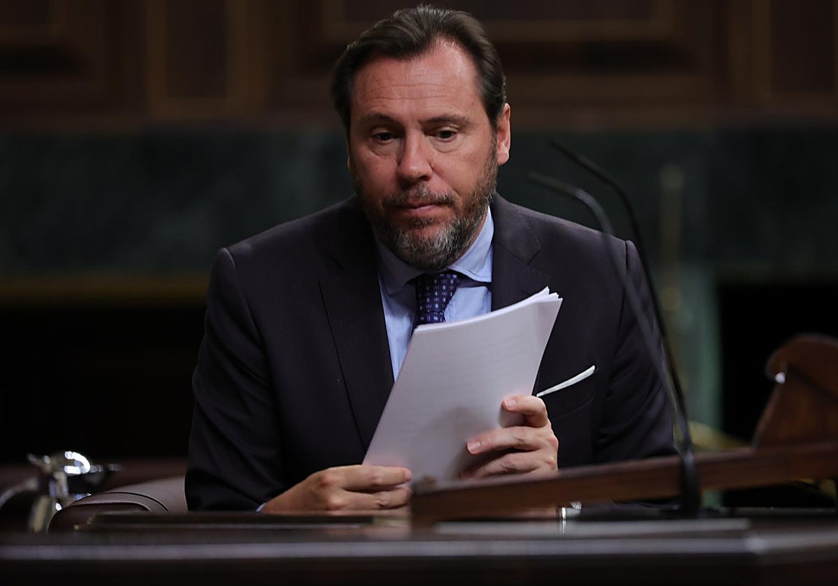 El ministro de Transportes, Óscar Puente