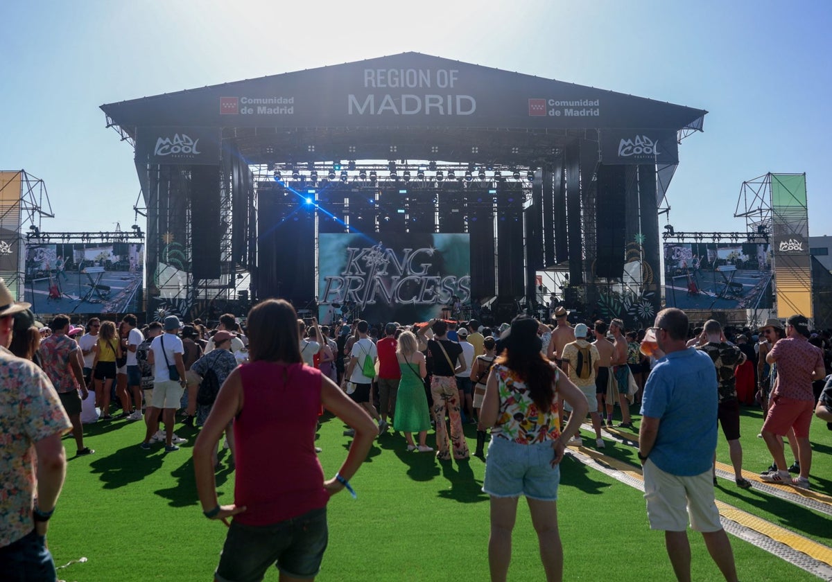 Uno de los escenarios del festival Mad Cool, el año pasado, en el recinto de Villaverde