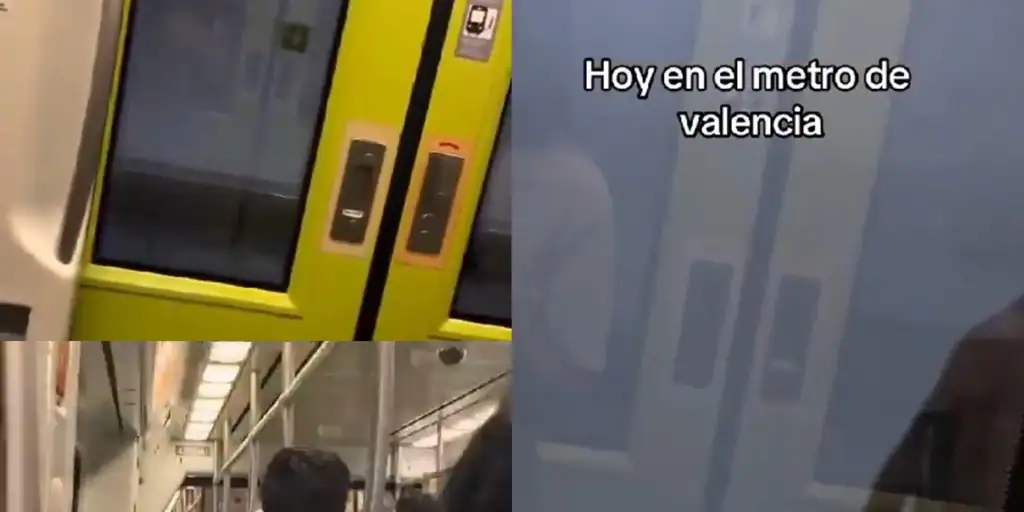 Pánico entre transeúntes en el metro de Valencia provocado por dos jóvenes armados