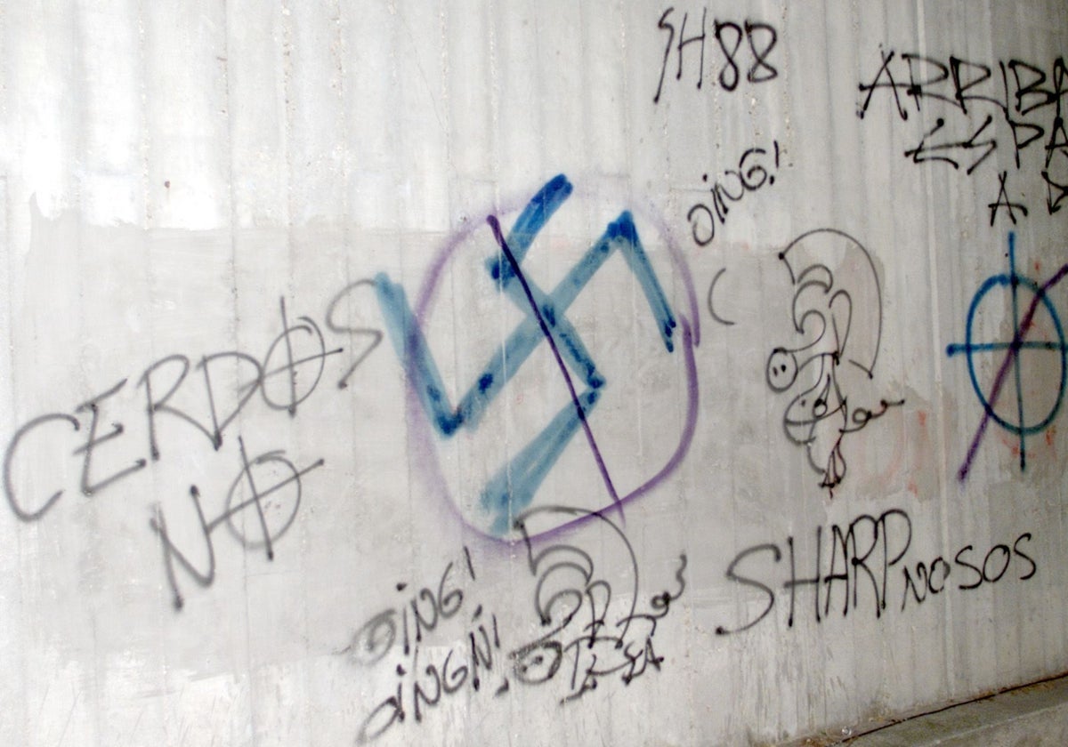 Pintadas neonazis en Madrid, en el año 2003