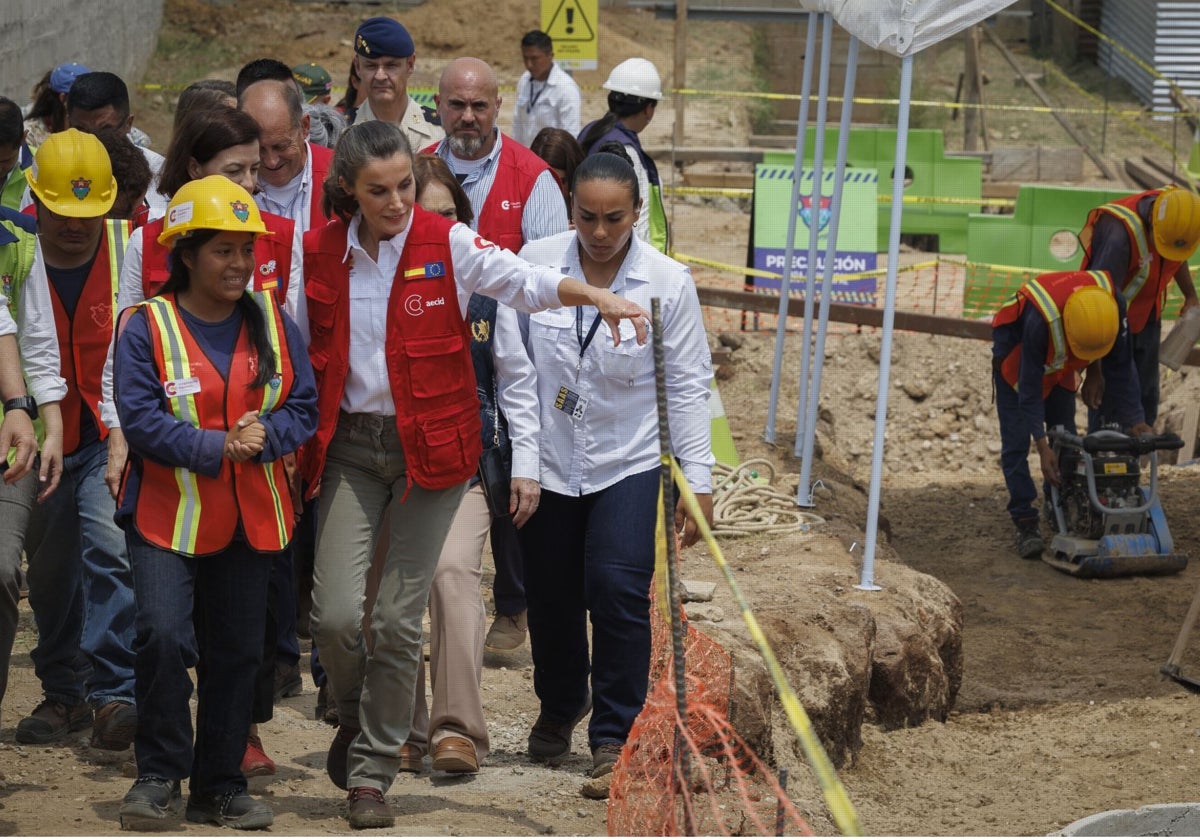 La Reina Letizia, en la Escuela Taller Norte de Guatemala