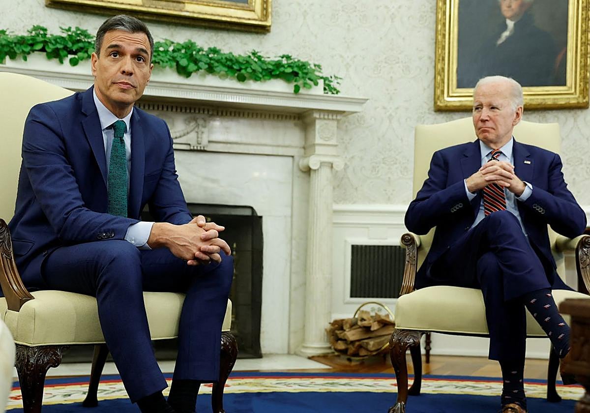 Pedro Sánchez y Joe Biden
