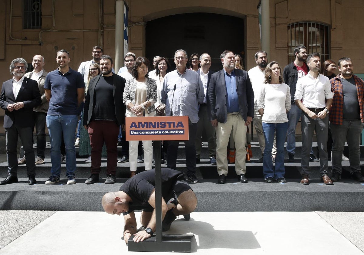Acto unitario del independentismo tras la aprobación de la amnistía